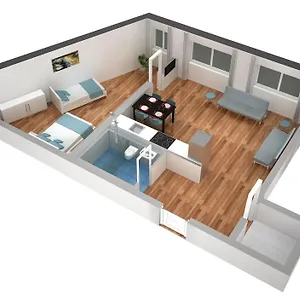  Apartamento Hitrental Messe Suíça